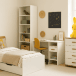 Skendimai Vaikų kambarys: kaip sukurti saugią ir vaiko raidą skatinančią erdvę