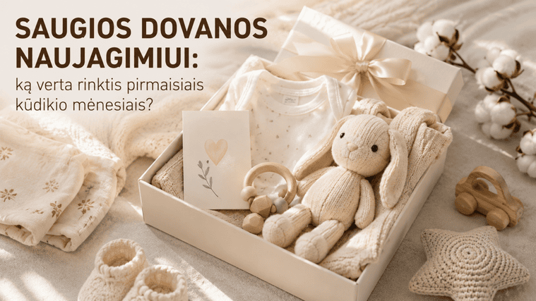Saugios dovanos naujagimiui: ką verta rinktis pirmaisiais kūdikio mėnesiais? 1 saugios dovanos naujagimiui ka verta rinktis pirmaisiais kudikio menesiais